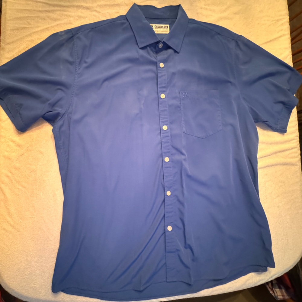 DIXXON Blue Casual Button Down Shirt